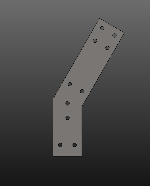 0501601 AVRAME Steel Trio Plate 1-C Unbent