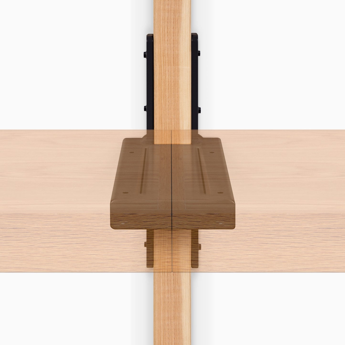 Yuri XD Floating Desk Bracket (Black Primer)