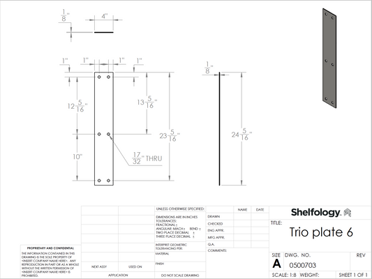 0500703 AVRAME Steel Trio Plate 6 Second Floor